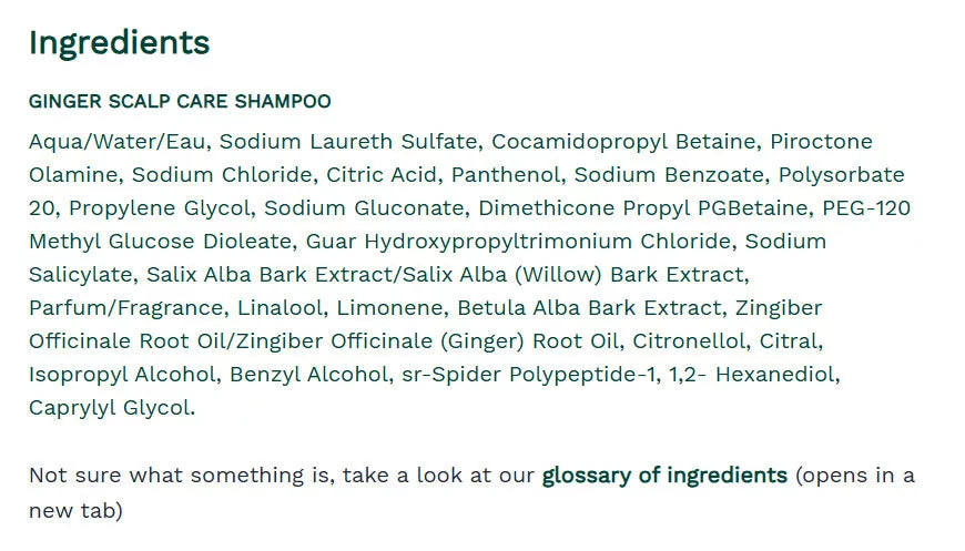 The Body Shop Ginger Scalp Care Shampoo (250 ml)