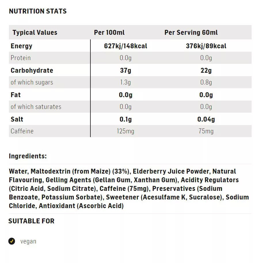 Science in Sport GO Energy + Caffeine Gel (60 ml, Berry)
