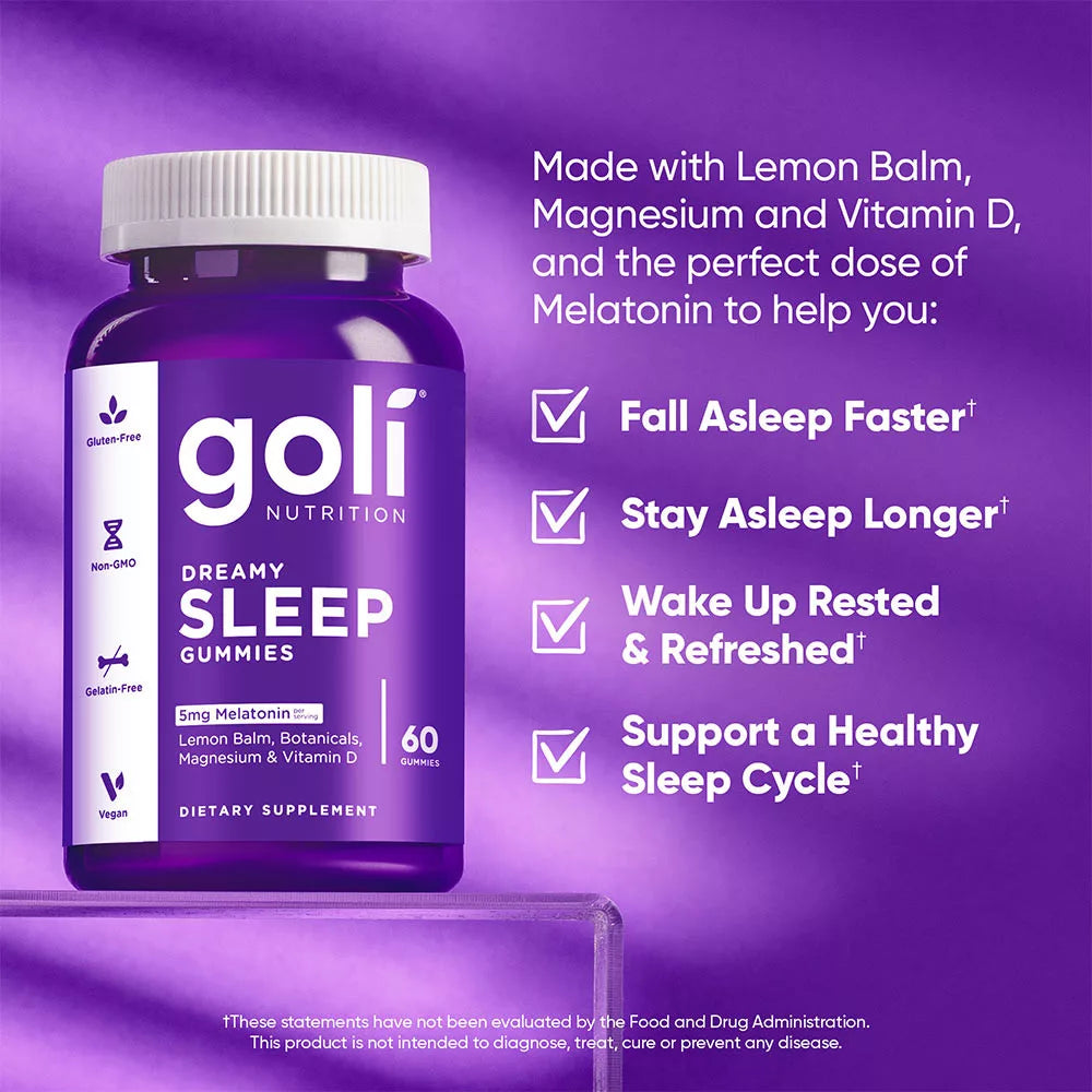 Goli Dreamy Sleep Gummies (60 Gummies)