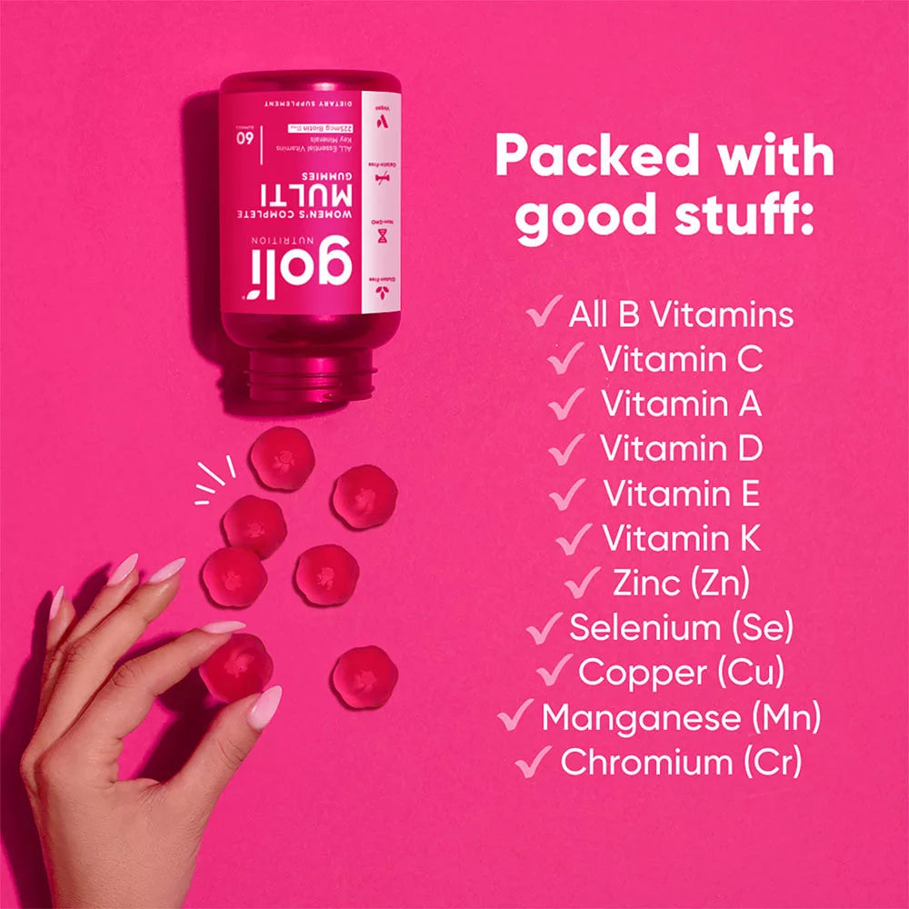 Goli Women's Complete Multi Gummies (60 Gummies)
