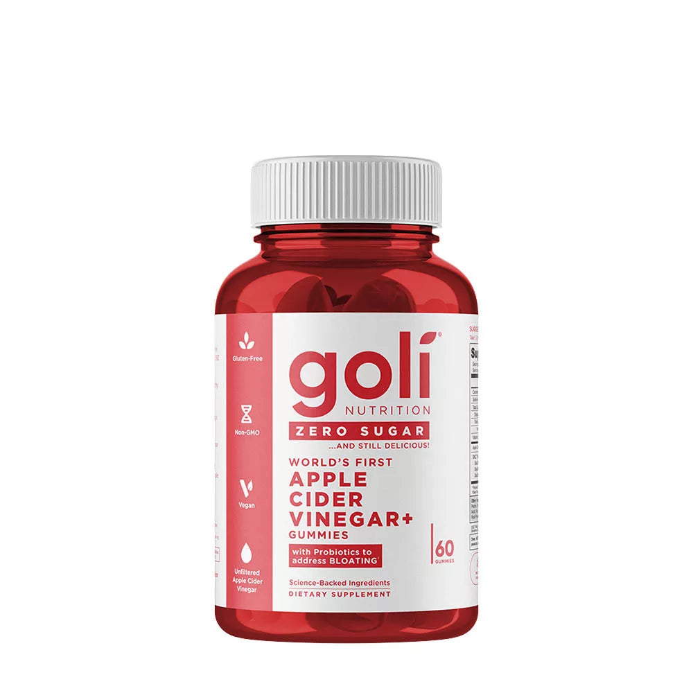 Goli Zero Sugar Apple Cider Vinegar Gummies (60 Gummies)