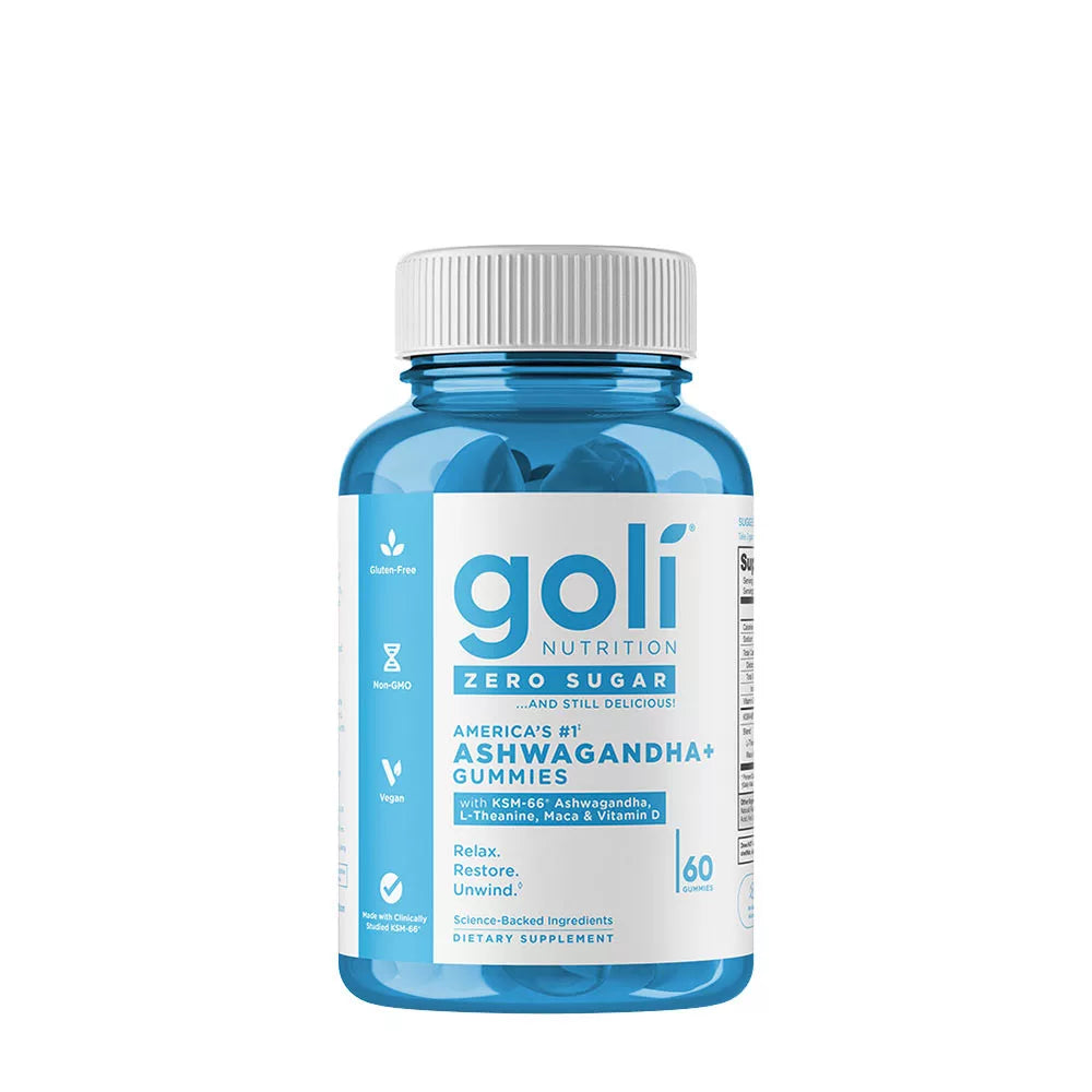 Goli Zero Sugar Ashwagandha Gummies (60 Gummies)
