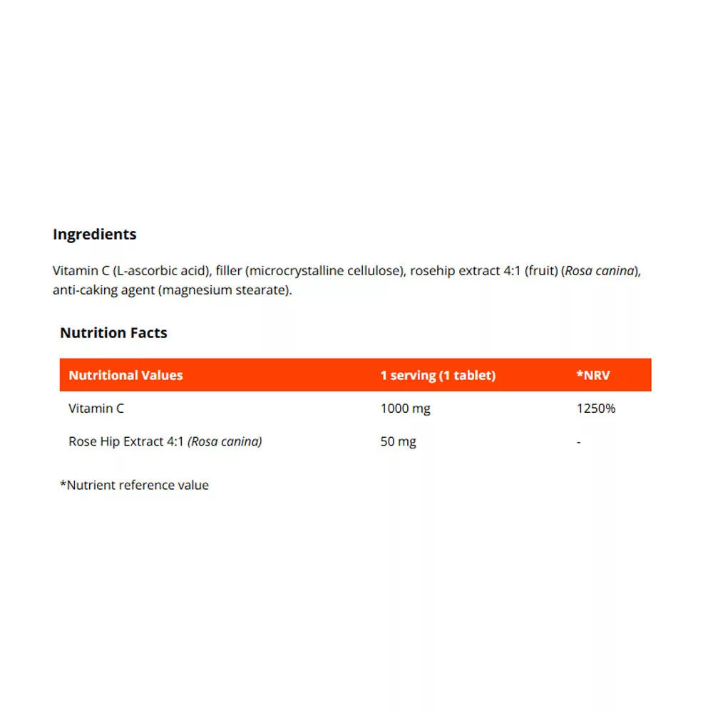 GymBeam Vitamin C 1000 mg (90 Tablets)