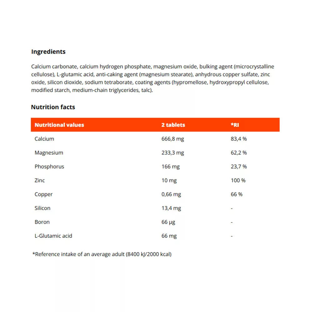 GymBeam Ca-Zn-Mg (120 Tablets)