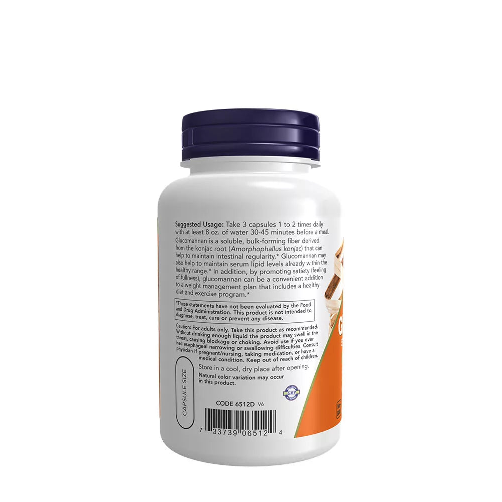 Now Foods Glucomannan 575 mg (180 Veg Capsules)