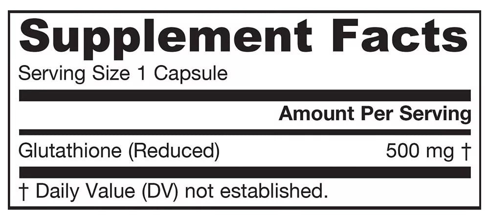 Jarrow Formulas Glutathione Reduced 500 mg (120 Veg Capsules)