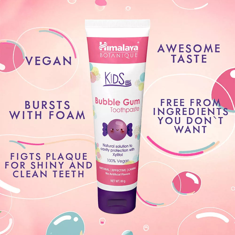 Himalaya Botanique Kids Toothpaste (80 g, Bubblegum)