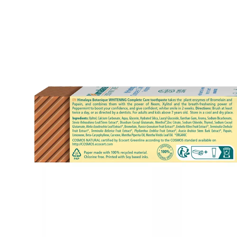 Himalaya Botanique Whitening Complete Care Toothpaste (75 ml, Peppermint)