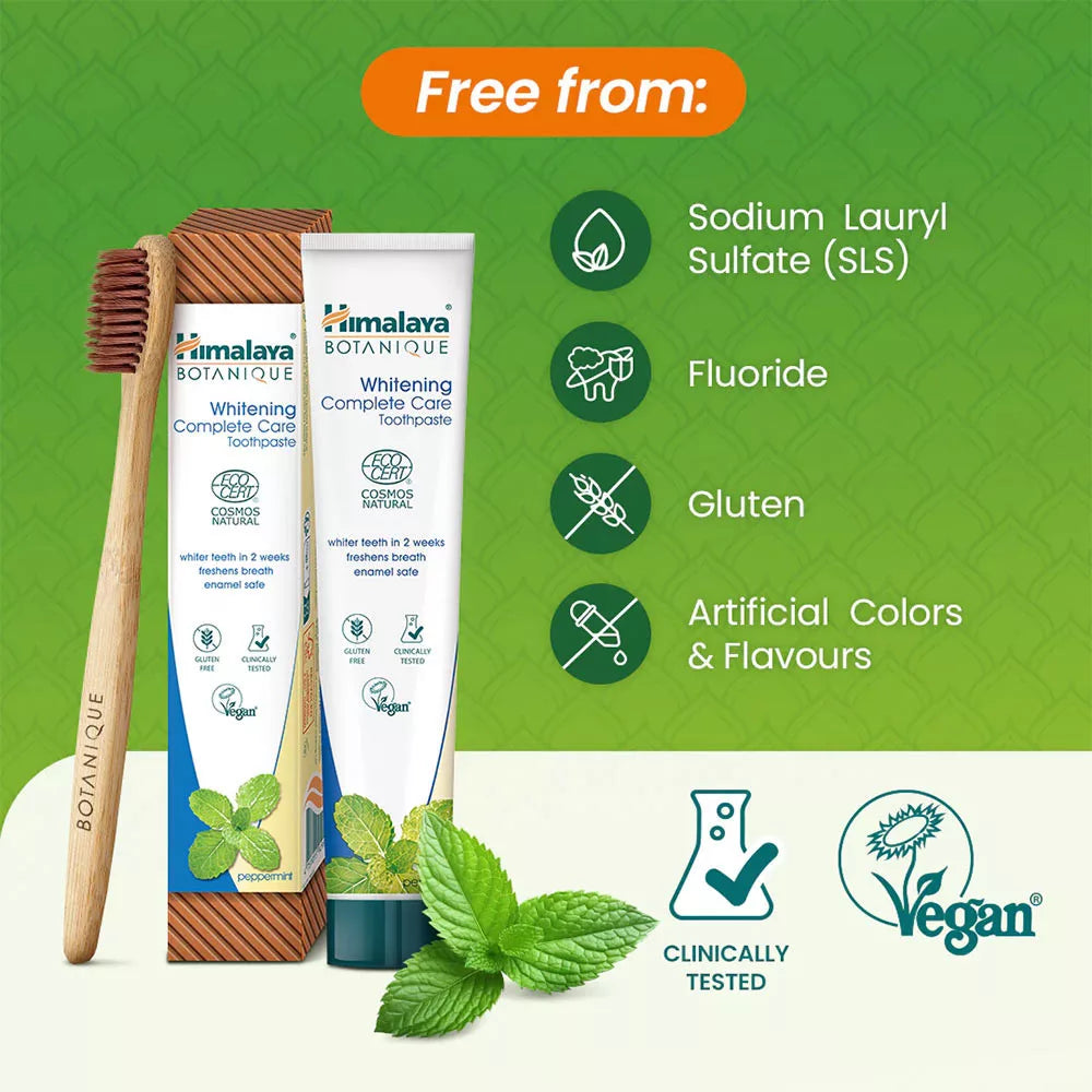 Himalaya Botanique Whitening Complete Care Toothpaste (75 ml, Peppermint)