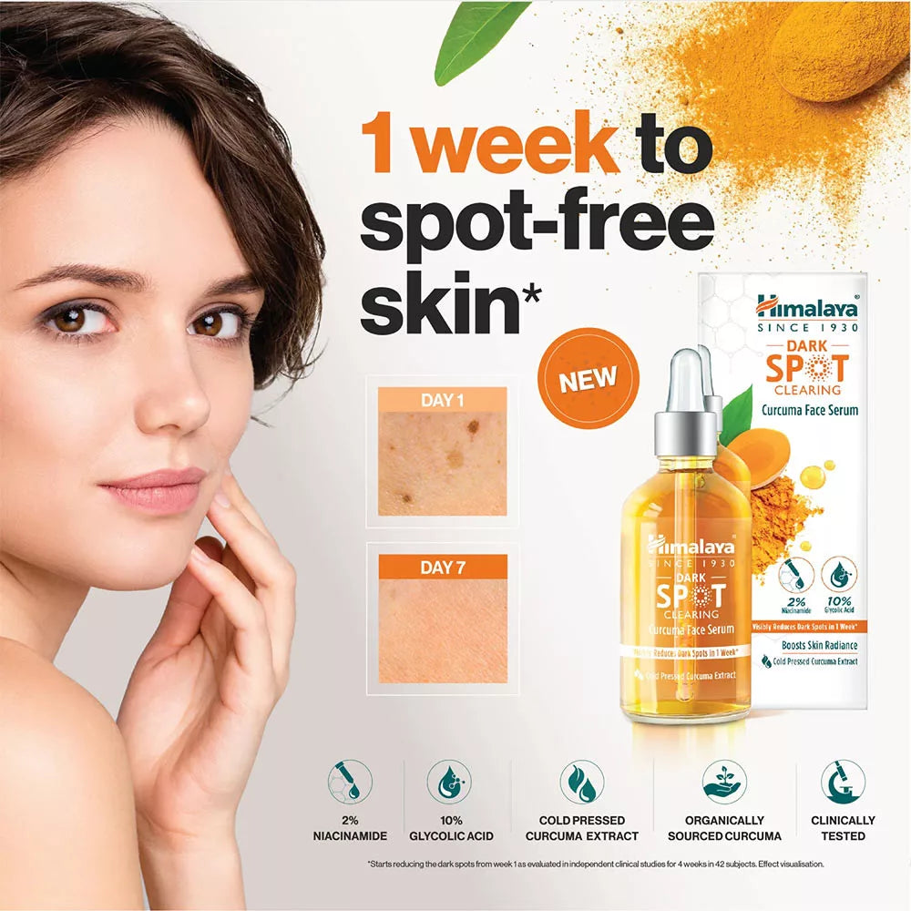 Himalaya Dark Spot Clearing Curcuma Face Serum (30 ml, Curcuma)