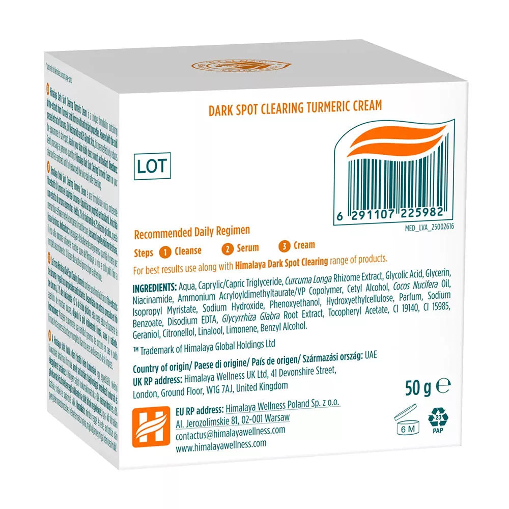Himalaya Dark Spot Clearing Curcuma Turmeric Cream (50 g, Curcuma)