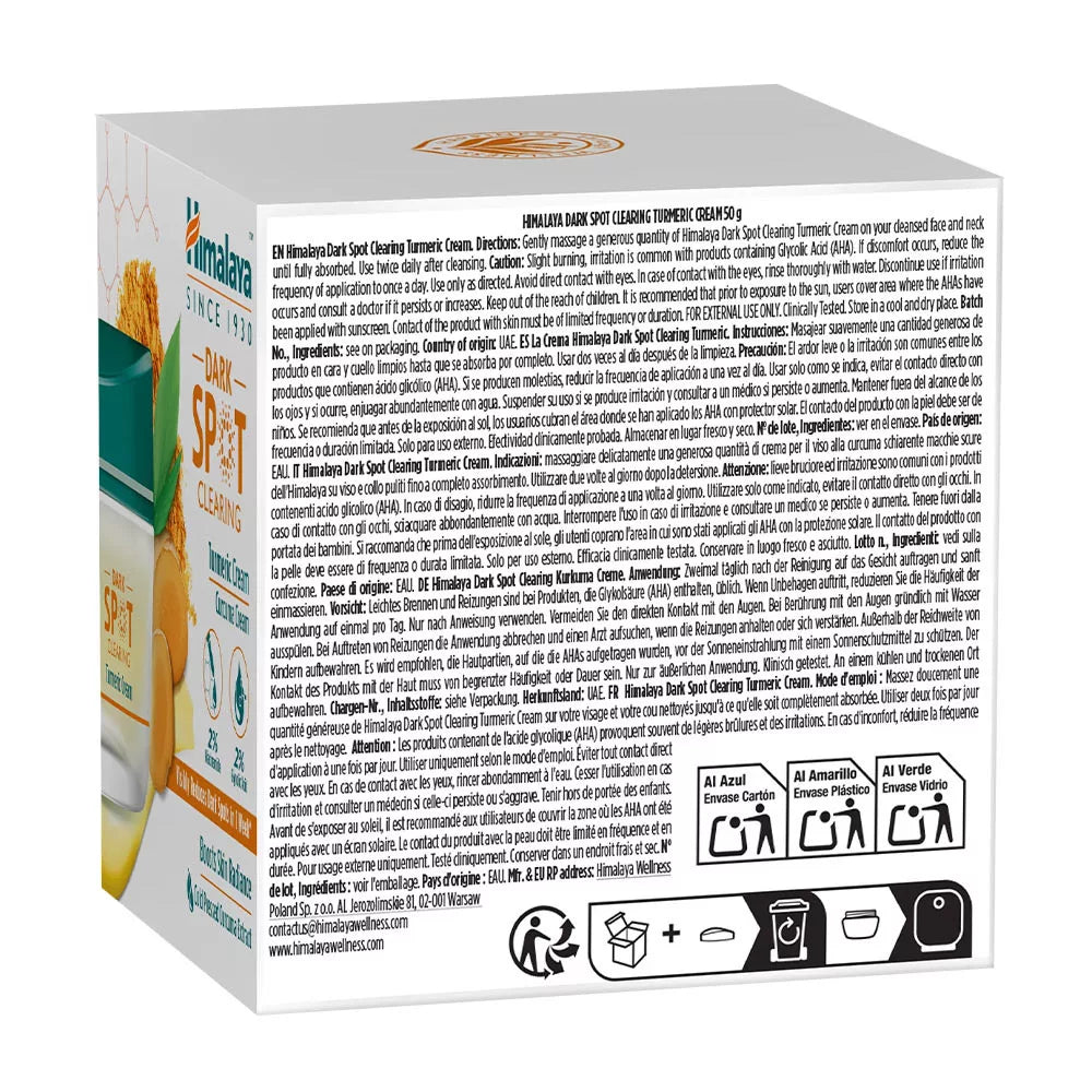 Himalaya Dark Spot Clearing Curcuma Turmeric Cream (50 g, Curcuma)