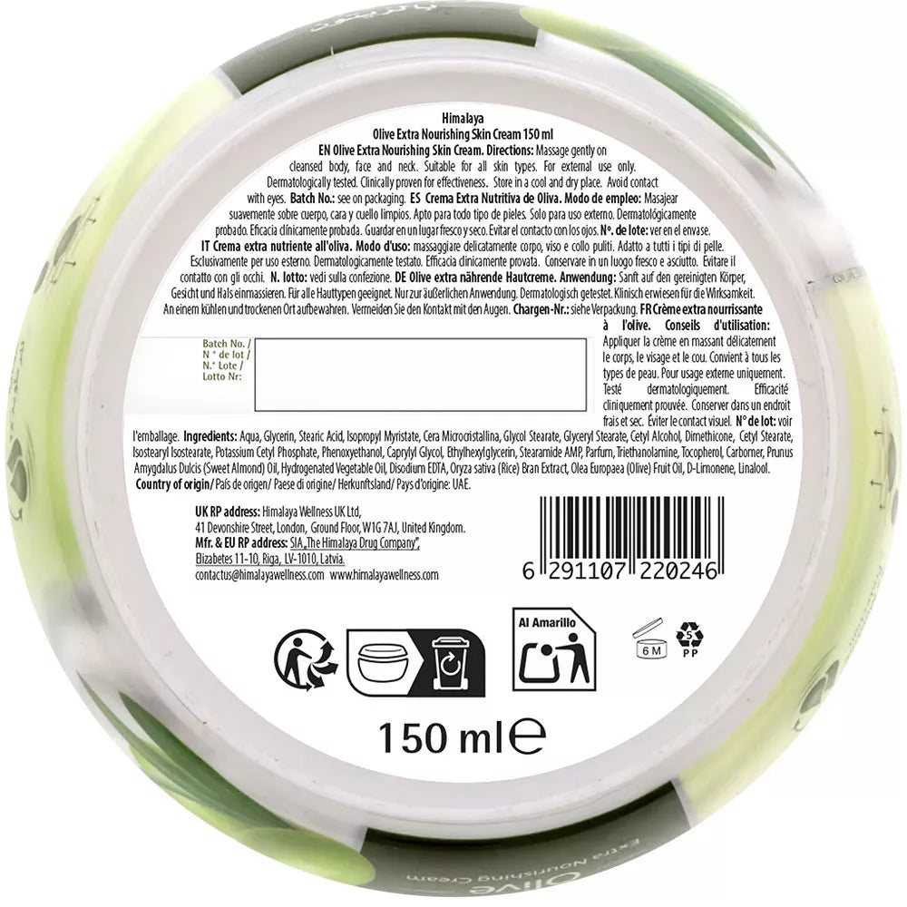 Himalaya Extra Nourishing Olive Skin Cream (150 ml, Olive)