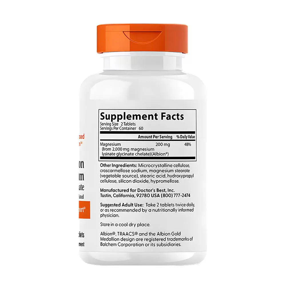 Doctor's Best High Absorption Magnesium 100 mg (120 Tablets)