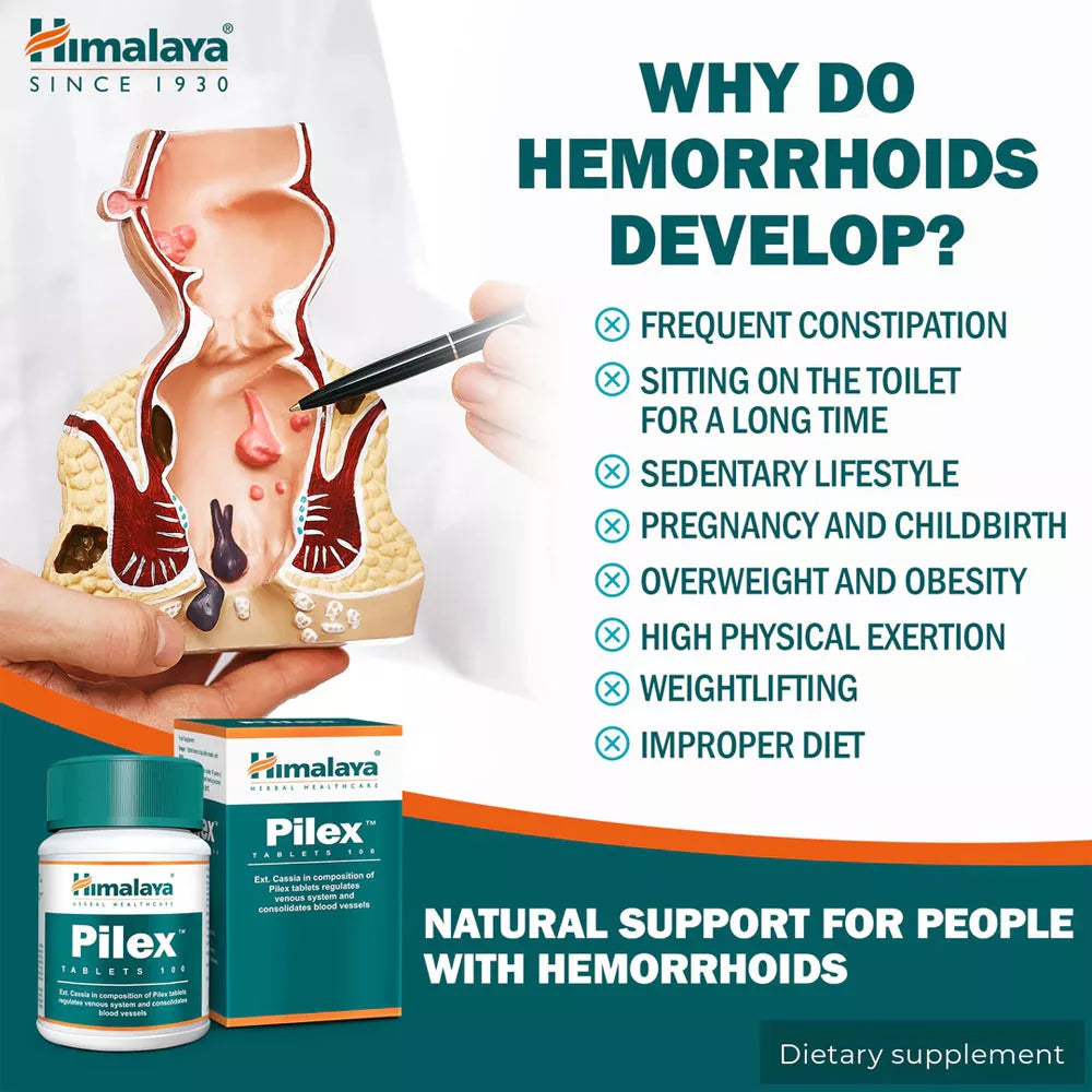 Himalaya Pilex (100 Tablets)