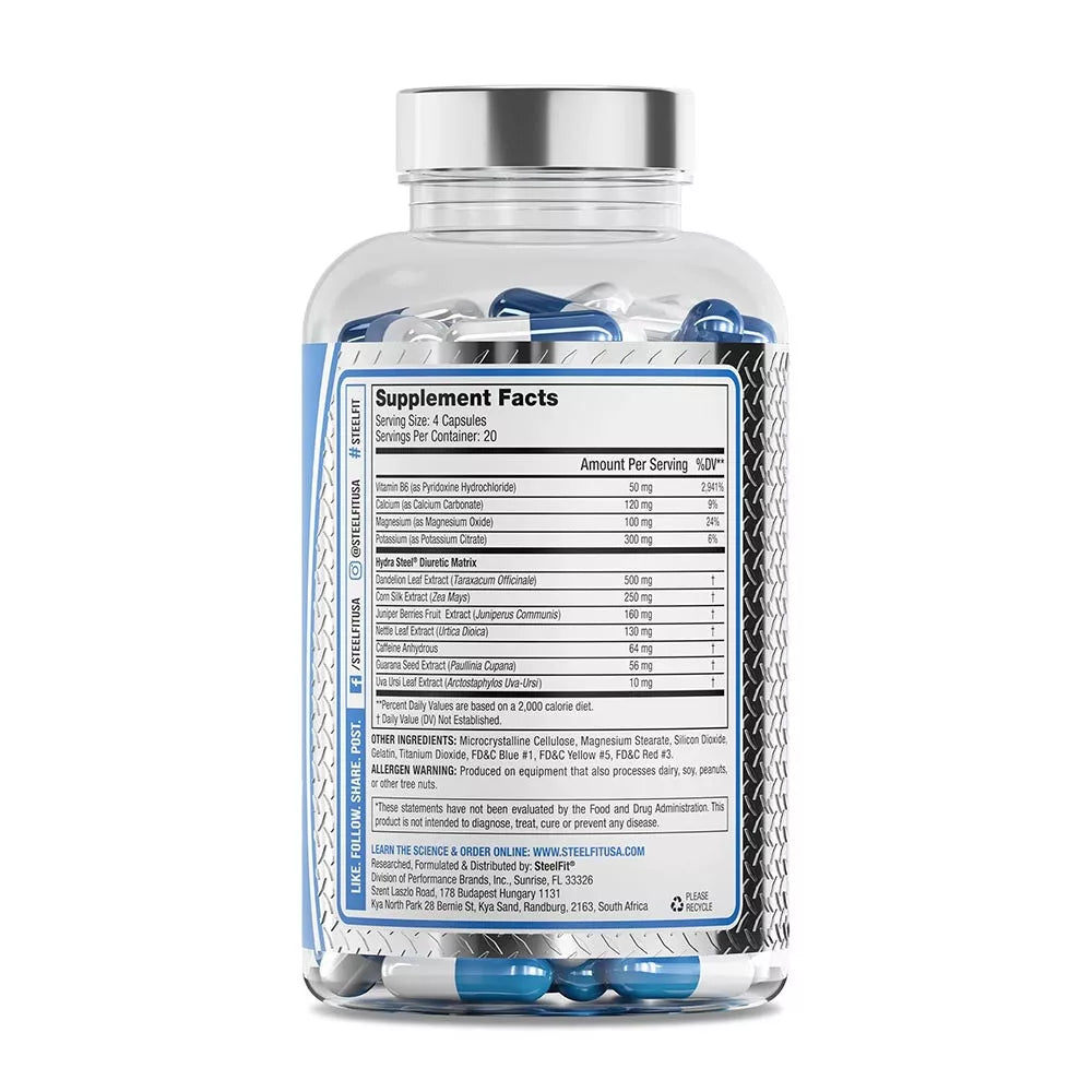 Steelfit Hydra Steel® Advanced Diuretic Formula (80 Capsules)