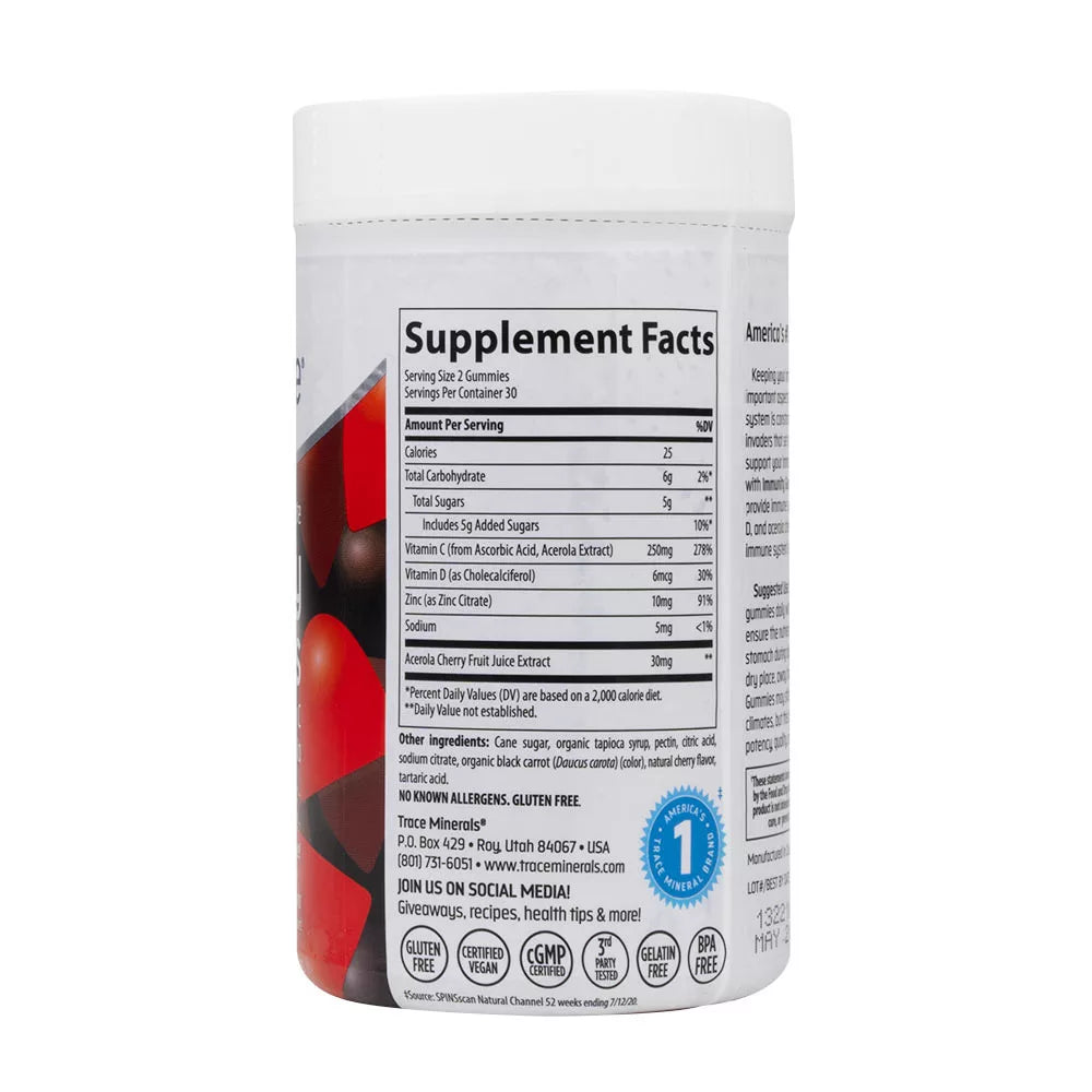 Trace Minerals Immunity Gummy (60 Gummies)
