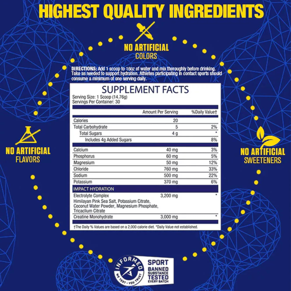 MHP Impact Hydration (400 g, Lemon Lime)