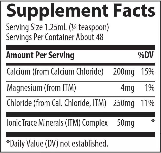 Trace Minerals Liquid Ionic Calcium 200 mg (59 ml)