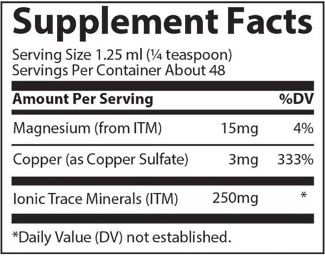 Trace Minerals Liquid Ionic Copper (59 ml)