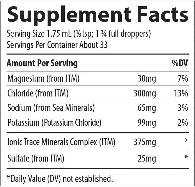 Trace Minerals Liquid Ionic Potassium 99 mg (59 ml)