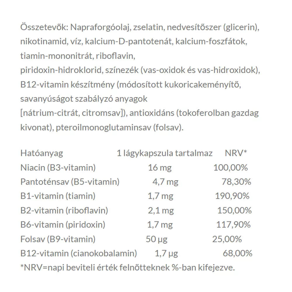 JutaVit B-complex vitamin (100 Softgels)