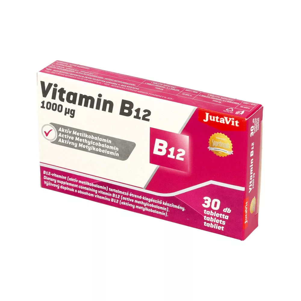 JutaVit Vitamin B12 Active Methylcobalamin (30 Tablets)