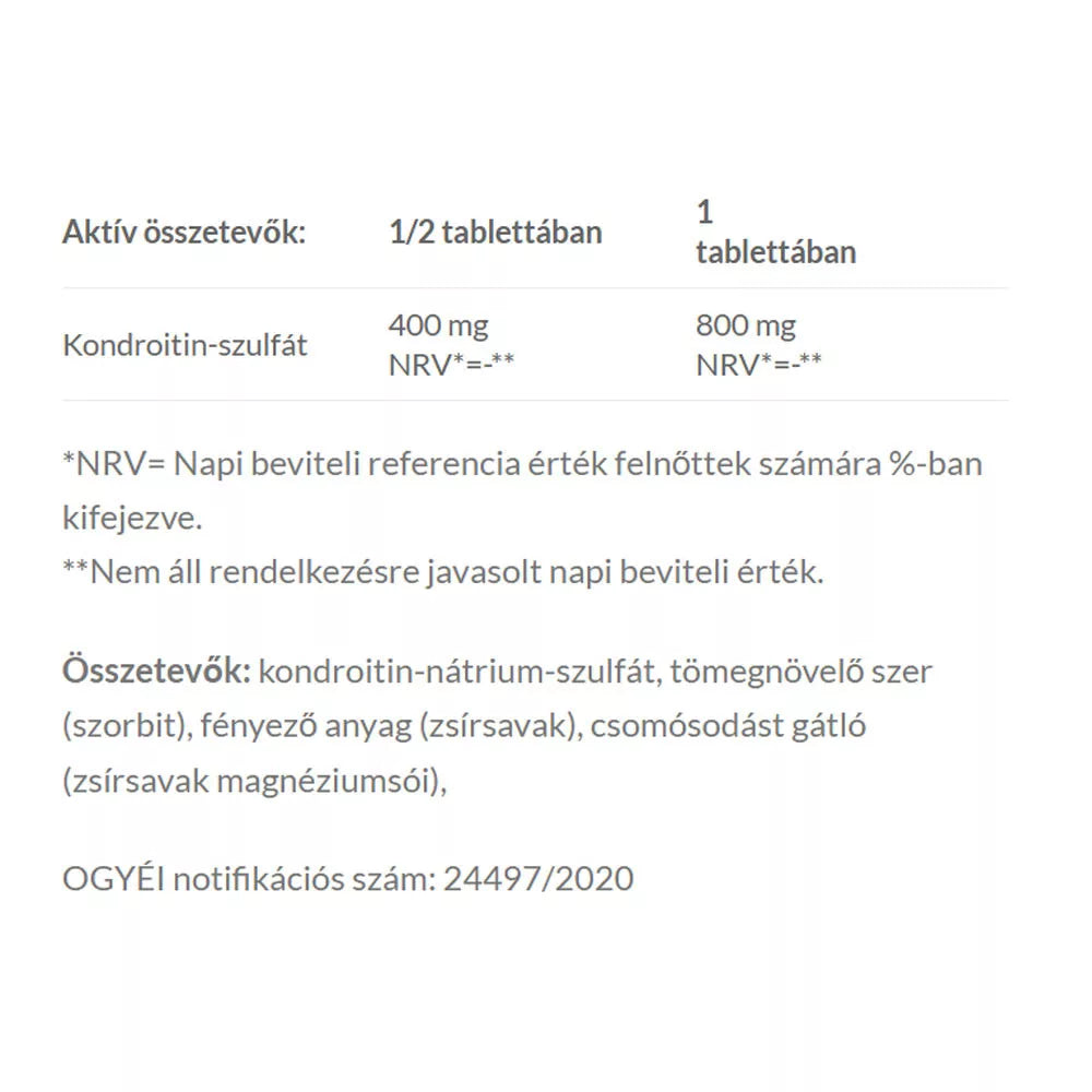 JutaVit Chondroitin-sulphate 800 mg (60 Tablets)