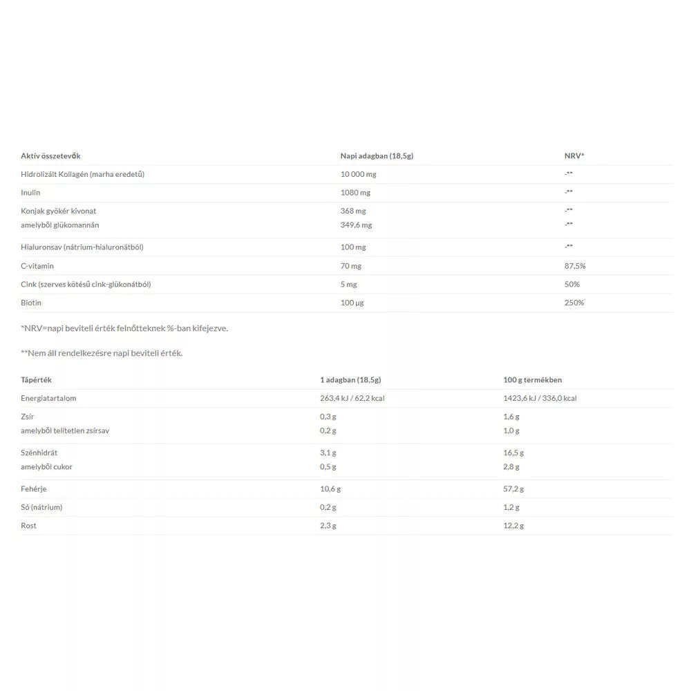 JutaVit Collagen + Hialuron Complex (407 g, Chocolate)