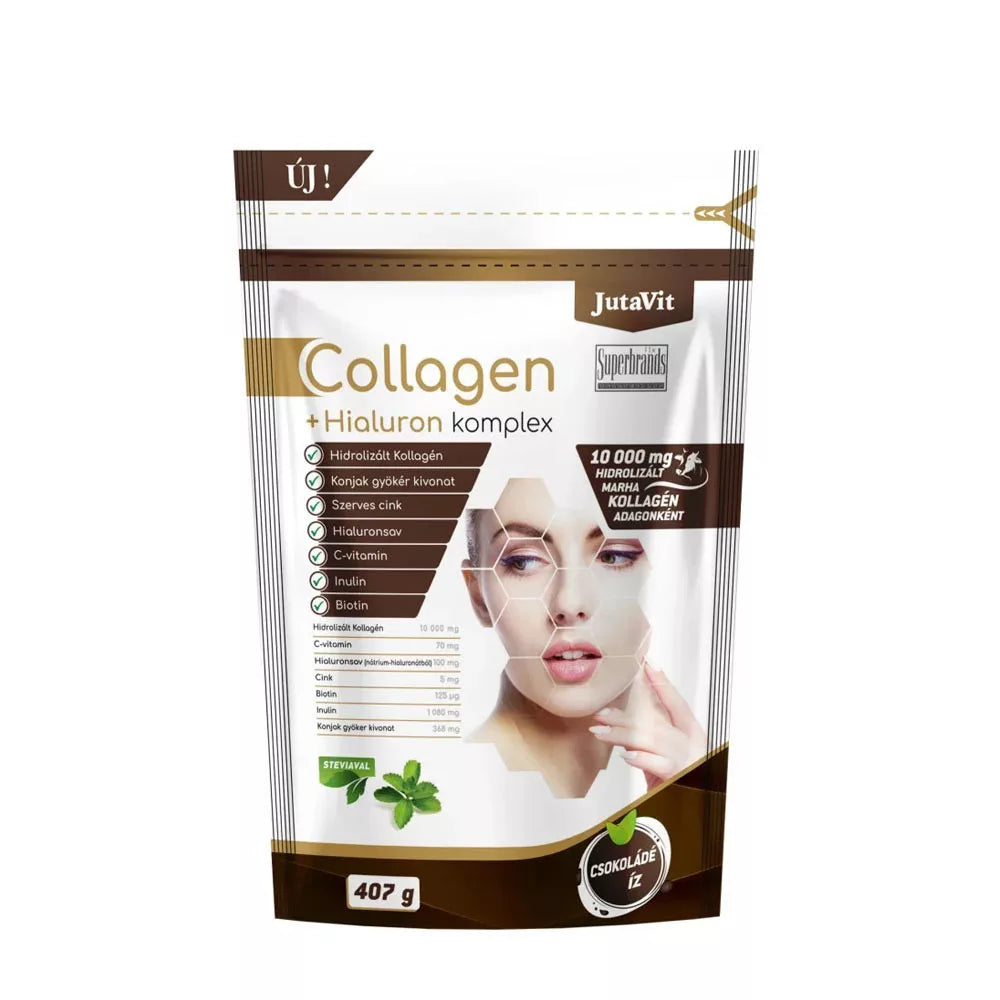 JutaVit Collagen + Hialuron Complex (407 g, Chocolate)