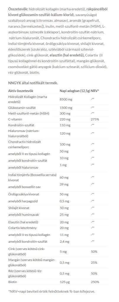 JutaVit Collagen+Hyaluron Joint (400 g, Forest Fruit)