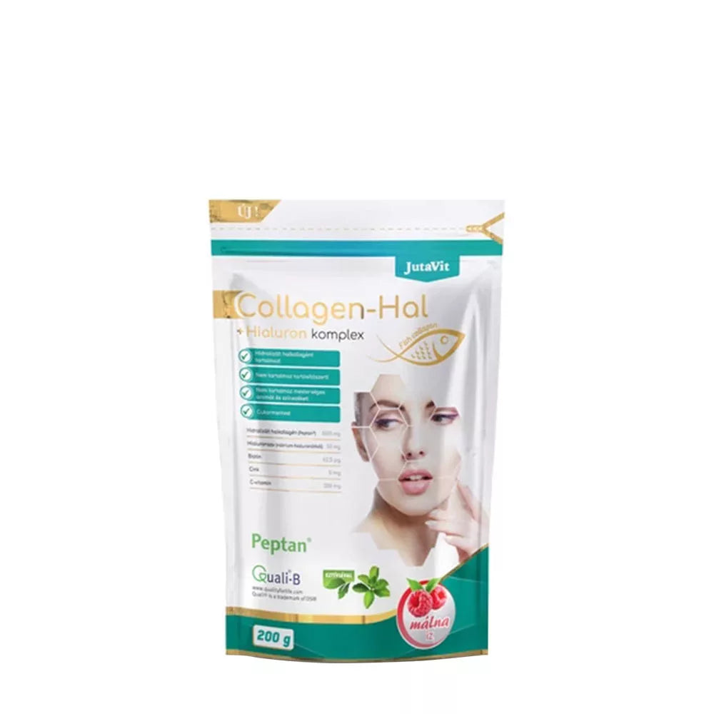 JutaVit Collagen-Fish + Hyaluronic complex (200 g, Raspberry)