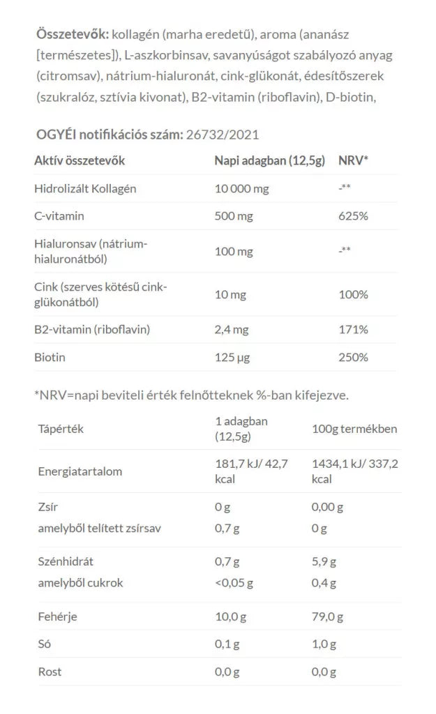 JutaVit Collagen (400 g, Pineapple)