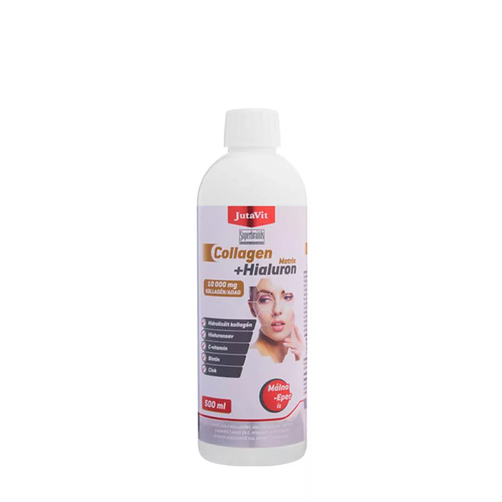 JutaVit Collagen+Hyaluron Matrix (500 ml, Strawberry-Raspberry)