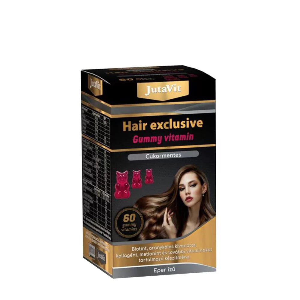 JutaVit Hair Exclusive Gummy Vitamin (60 Gummies, Strawberry)