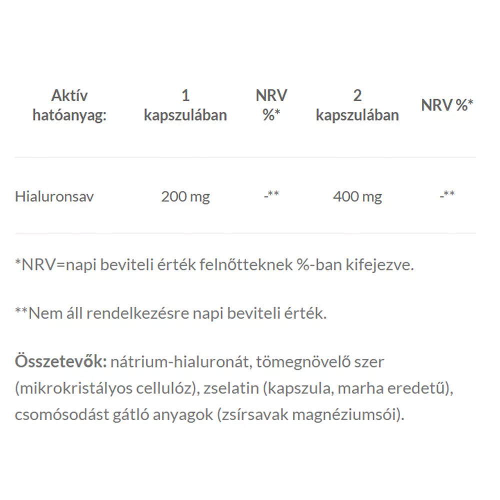 JutaVit Hialuron Forte 200mg (30 Tablets)
