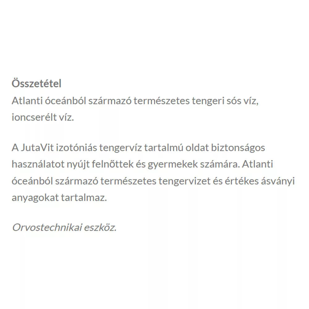 JutaVit Isotonic Sea Water Baby Nasal Spray (50 ml)