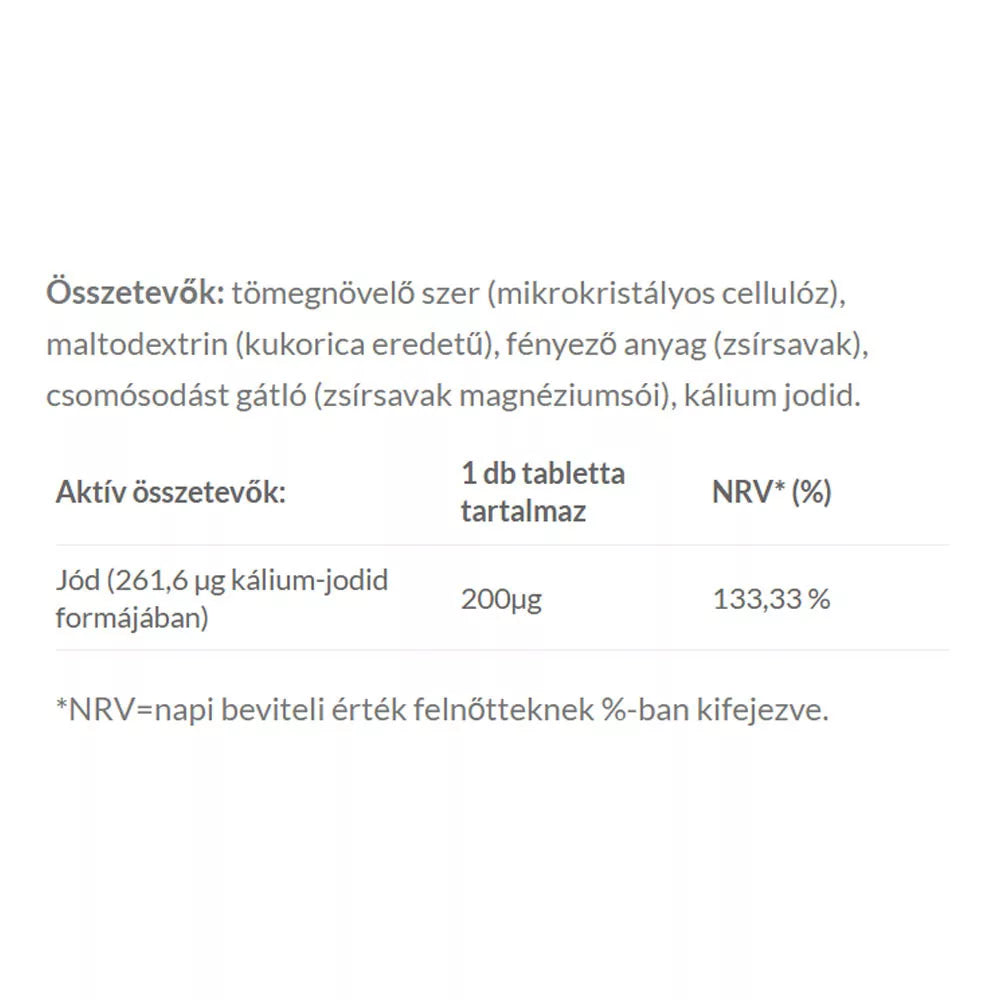 JutaVit Iodine Forte 200 mcg (100 Tablets)
