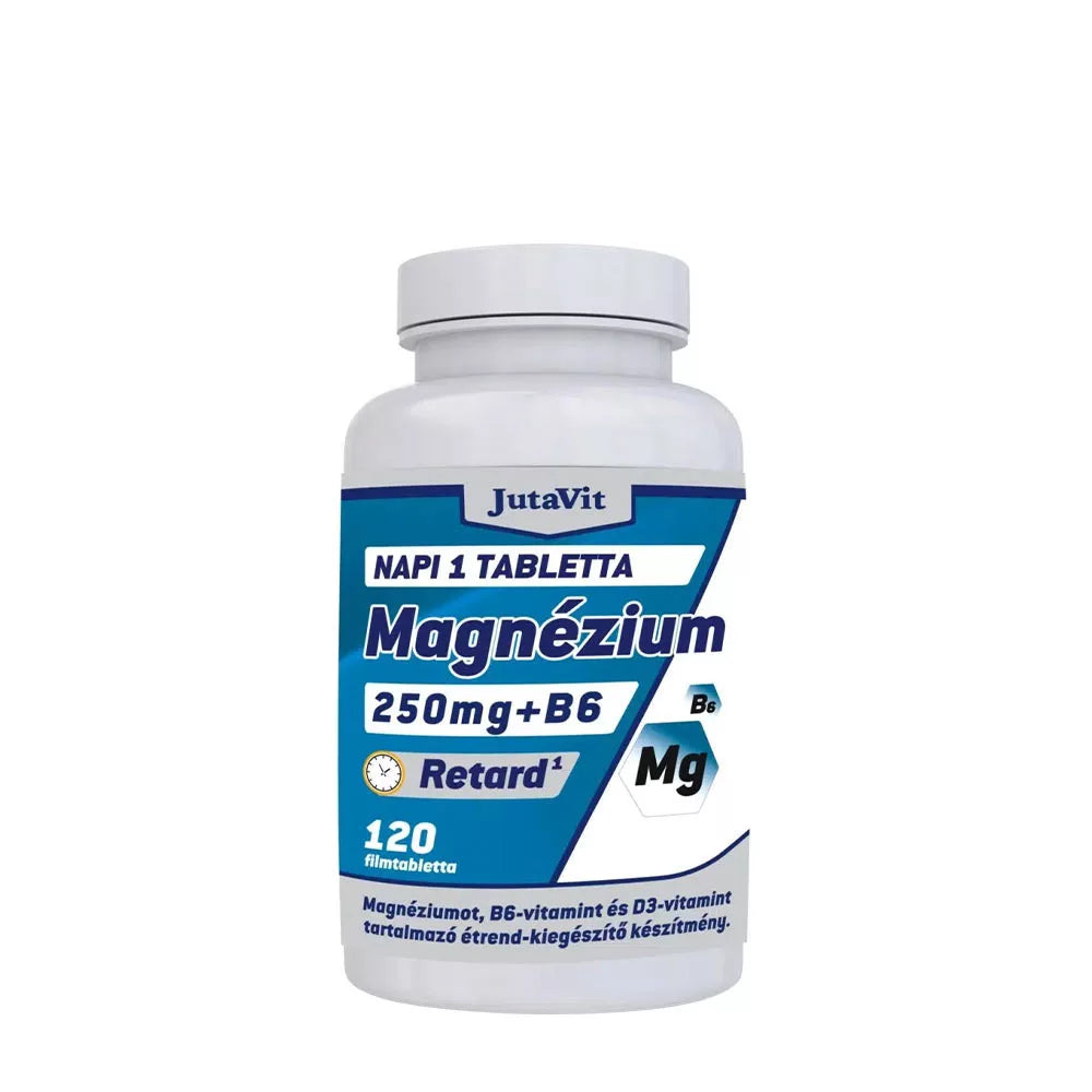 JutaVit Magnesium 250mg + B6 + D3 Retard (120 Tablets)