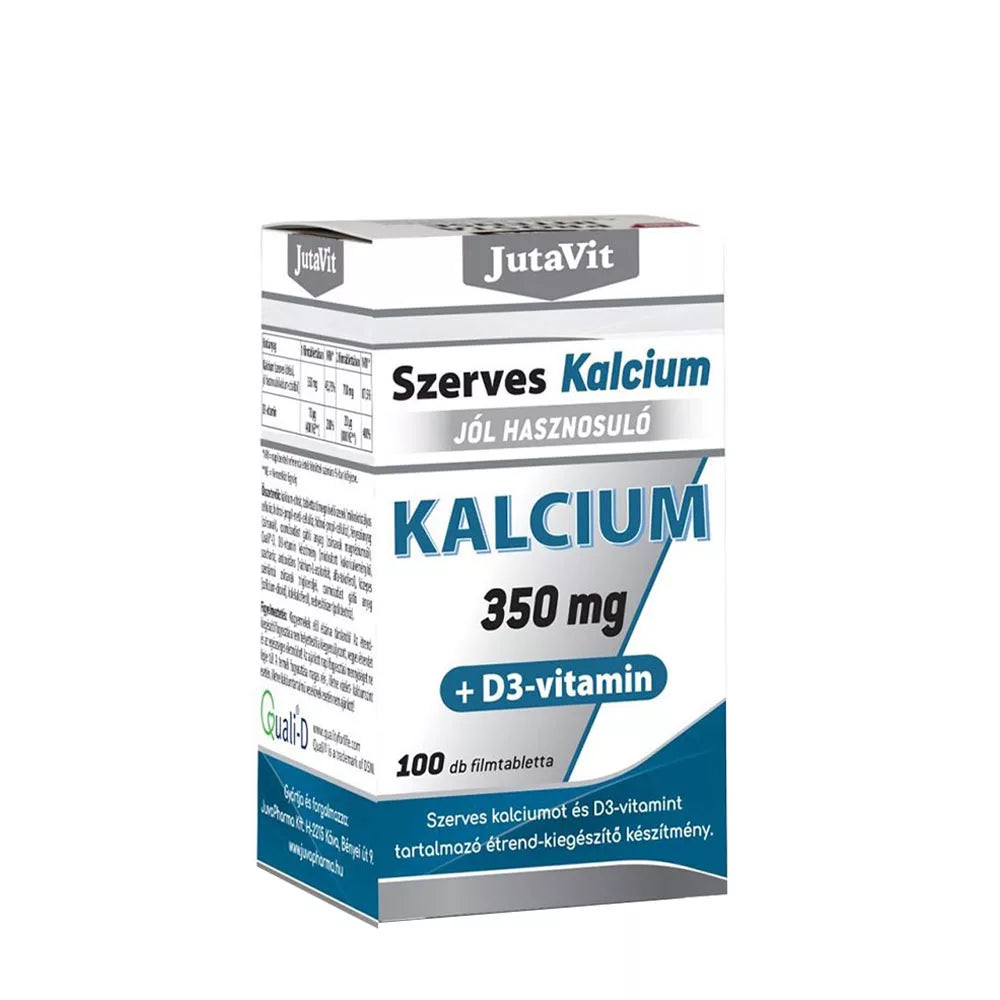JutaVit Organic Calcium 350 mg + Vitamin D3 (100 Tablets)
