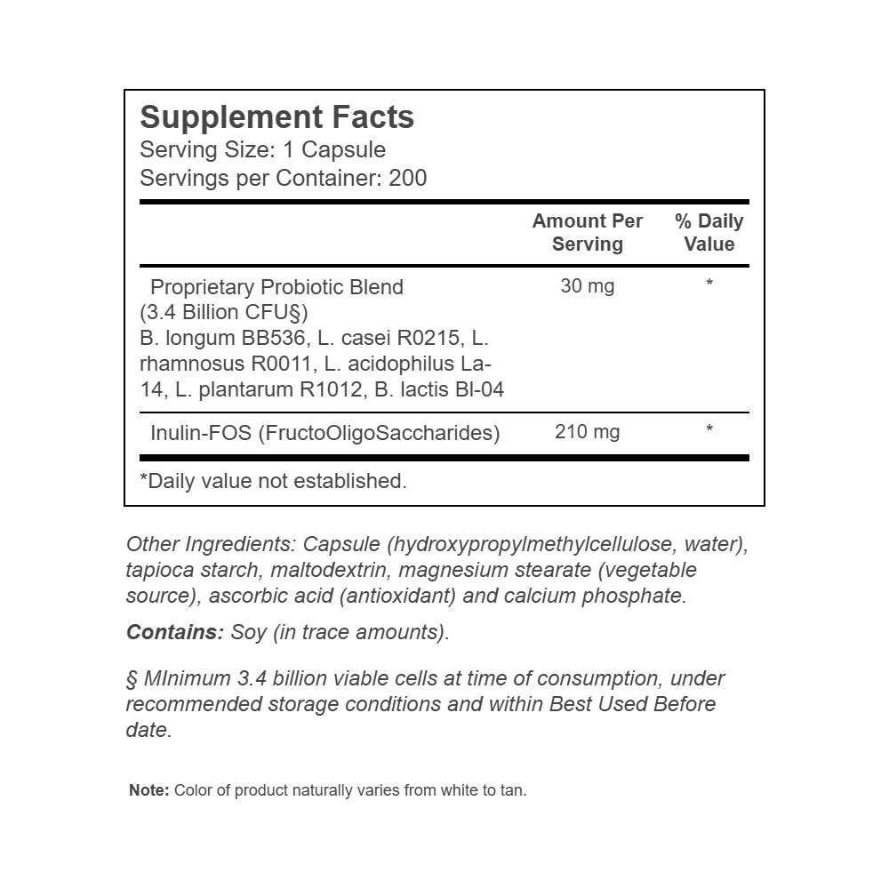 Jarrow Formulas Jarro-Dophilus + FOS (200 Capsules)