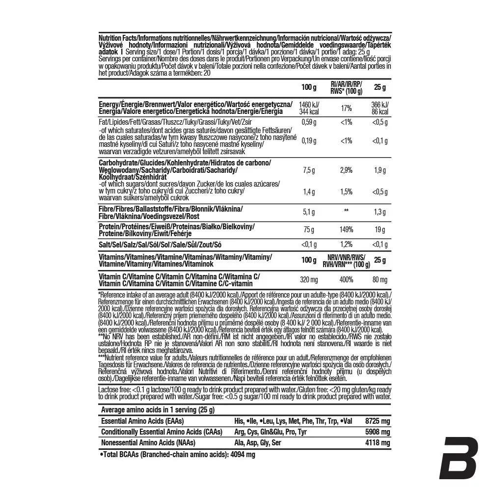 BioTechUSA Juicy Isolate Drink Powder (500 g, Orange)