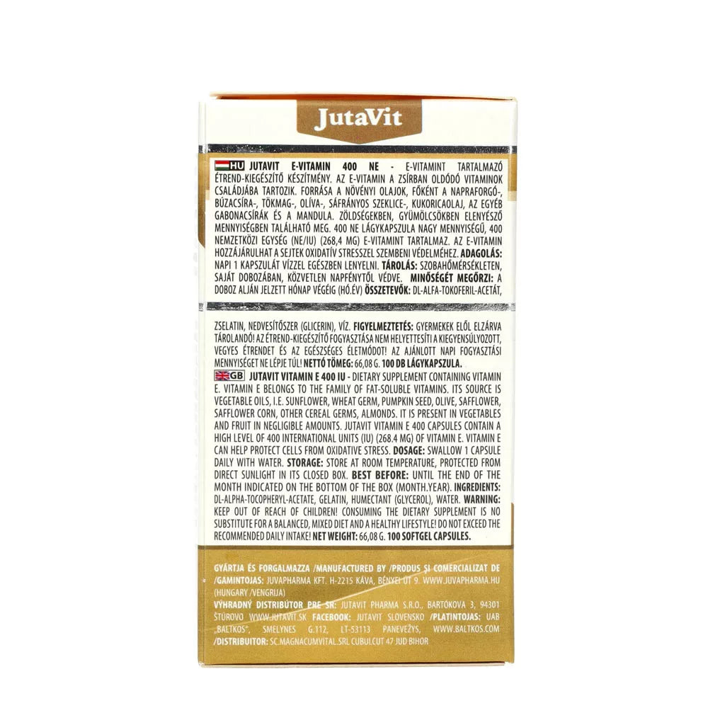 JutaVit Vitamin E 400 softgel (100 Softgels)