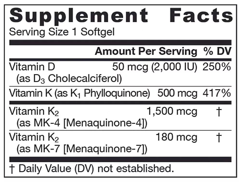 Jarrow Formulas K-Right (60 Softgels)
