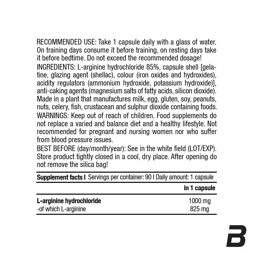 BioTechUSA L-Arginine (90 Capsules)