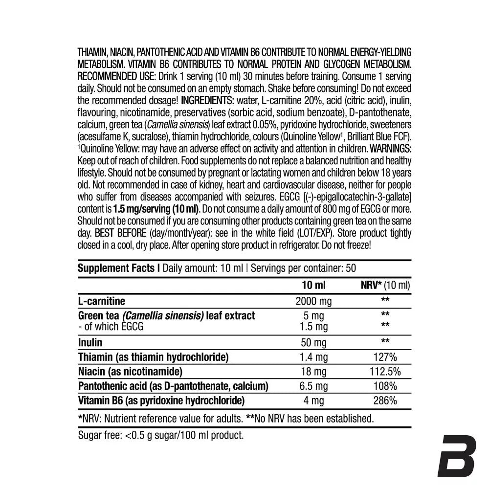 BioTechUSA L-Carnitine 100.000 (500 ml, Apple)