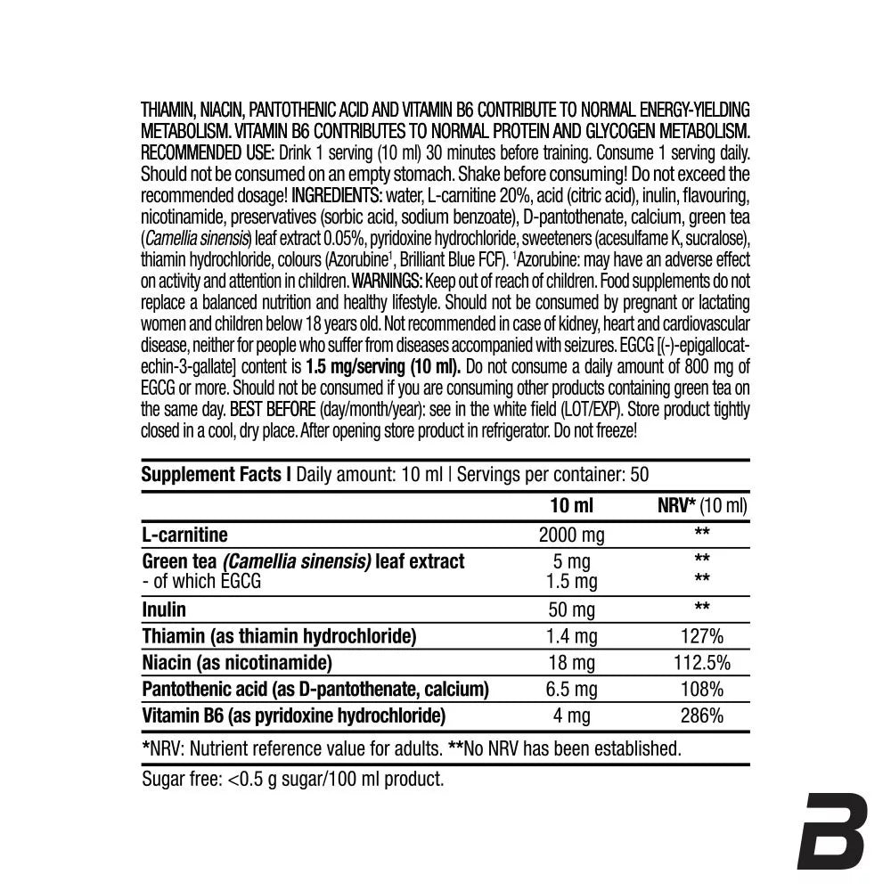 BioTechUSA L-Carnitine 100.000 (500 ml, Cherry)