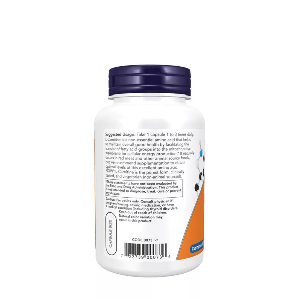 Now Foods L-Carnitine 500 mg (180 Capsules)