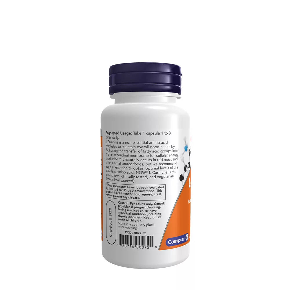 Now Foods L-Carnitine 500 mg (60 Capsules)
