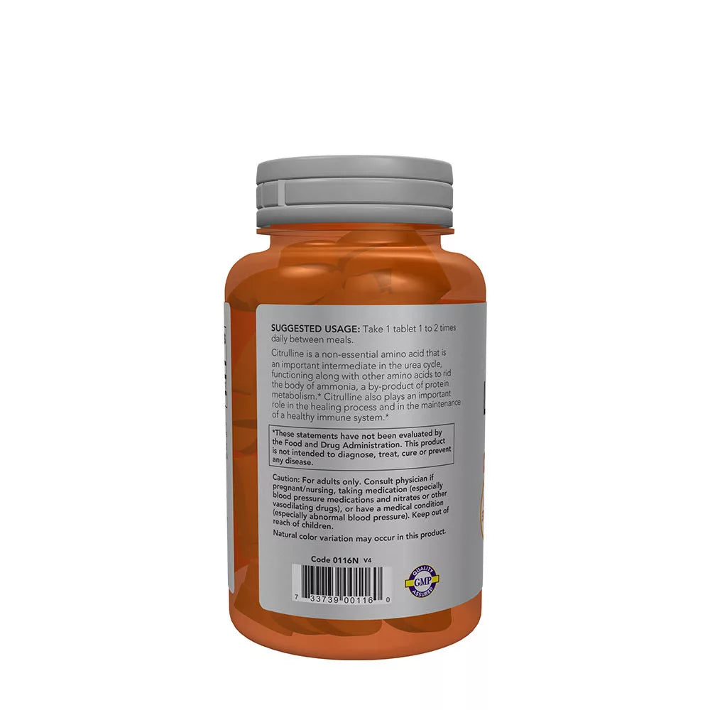 Now Foods L-Citrulline, Extra Strength 1200 mg (120 Tablets)